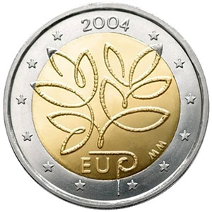 La pièce de 2 euros de Finlande 2004